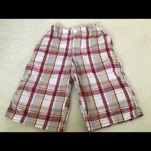 Boys shorts size 8 slim plaid